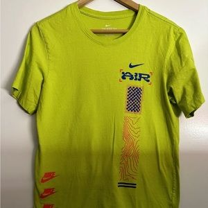 The Nike Tee Mens Size Small Green T Shirt - Nike Air Planet